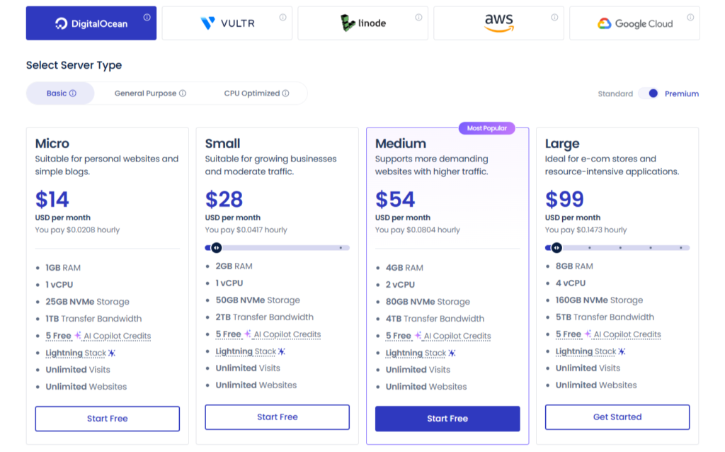 Cloudways best web hosting plans.