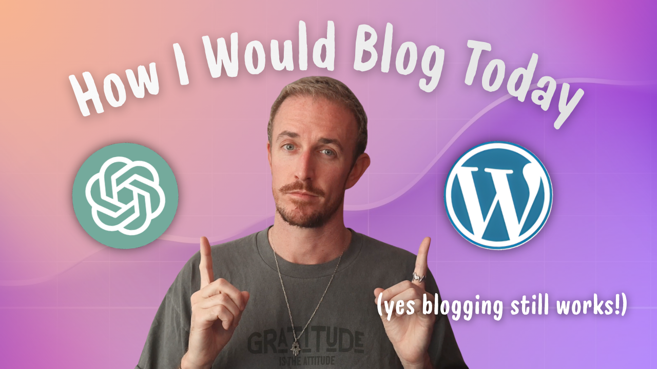 How to Blog with AI in 2026 (How I'd Start Blogging Today with AI Tools and Systems)