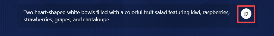Copying the Generated Alt Text from the Image Alt Text Tool