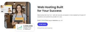 Siteground landing page